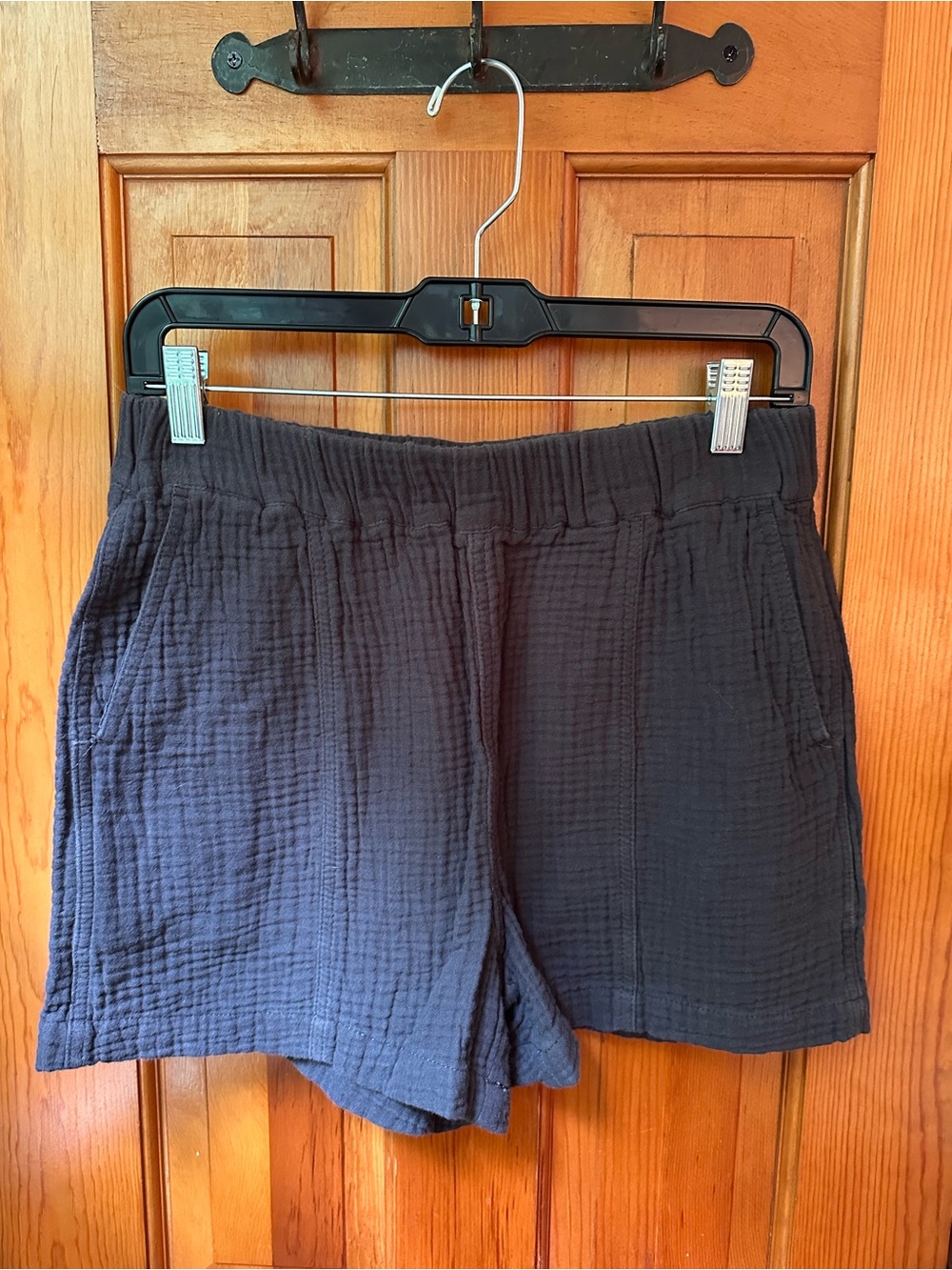 Madewell Charcoal Gauze Pull-On Shorts Size Small